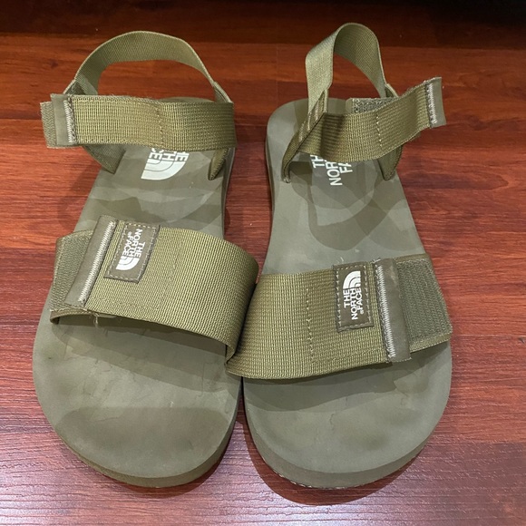 MEN'S THE NORTH FACE SKEENA DOUBLE STRAP SANDALS OLIVE GREEN SIZE 11 - Picture 4 of 9